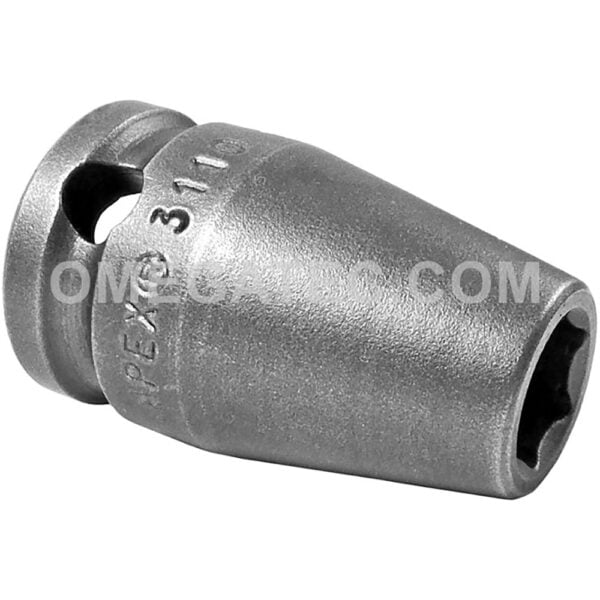 3110 Apex 5/16'' Dado de Impacto Estándar de 6 Puntos, Impulsión Cuadrado de 3/8''