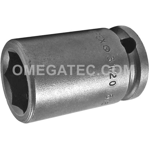 3120 Apex 5/8'' Dado de Impacto Estándar de 6 Puntos, Impulsión Cuadrado de 3/8''