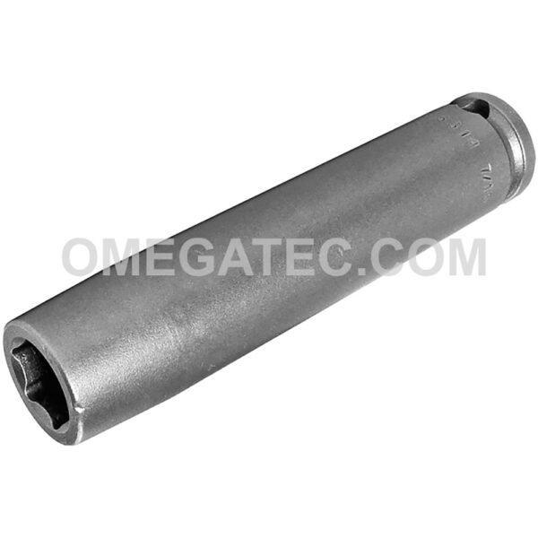 3314 Apex 7/16'' Dado de Impacto Extra Largo de 6 Puntos, Impulsión Cuadrado de 3/8''