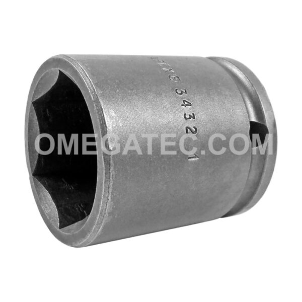 3432 Apex 1'' Dado de Impacto Estándar de 6 Puntos con Pared Delgada, Impulsión Cuadrado de 3/8''