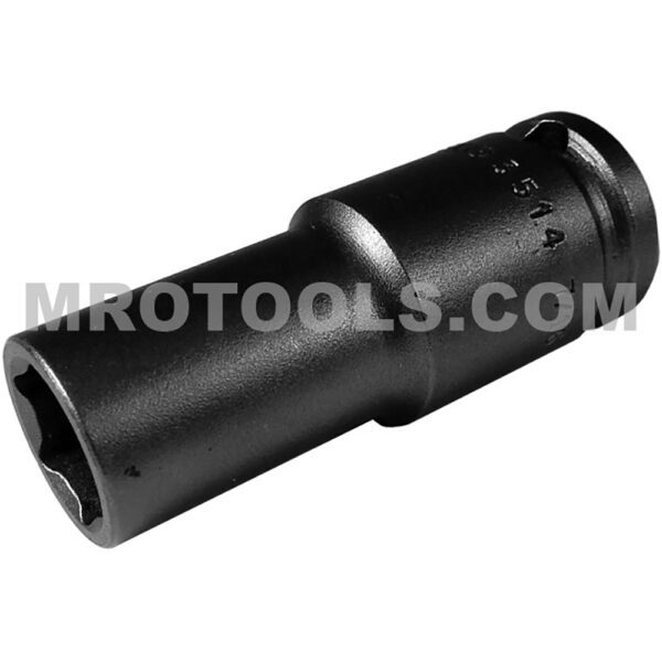 3514 Apex 7/16'' Dado de Impacto Largo de 6 Puntos con Pared Delgada, Impulsión Cuadrado de 3/8''
