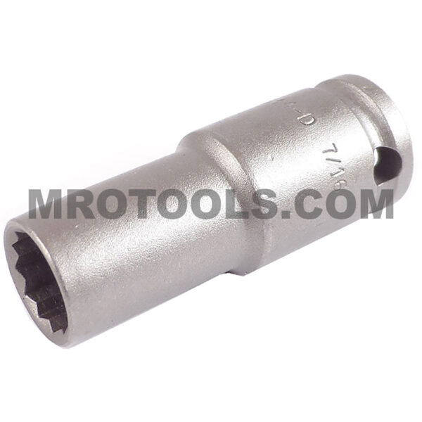 3514-D Apex 7/16'' Dado de Impacto Largo de 12 Puntos con Pared Delgada, Impulsión Cuadrado de 3/8''