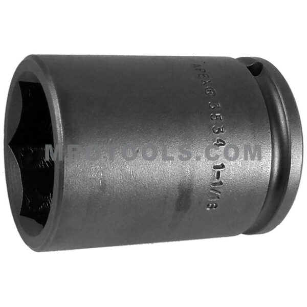 3534 Apex 1-1/16'' Dado de Impacto Largo de 6 Puntos con Pared Delgada, Impulsión Cuadrado de 3/8''