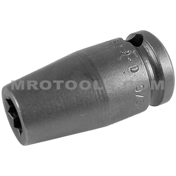 3609-D Apex 9/32'' Dado de Impacto Estándar de 8 Puntos, Para Tuercas de Cuadrado Doble, Impulsión Cuadrado de 3/8''