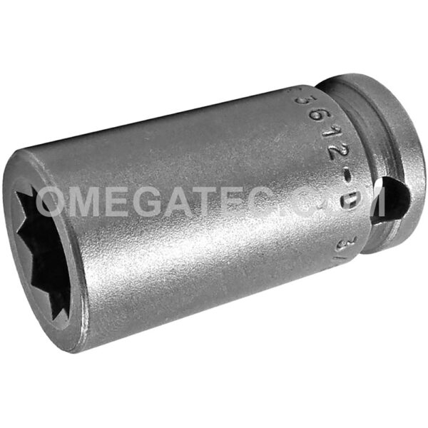 3612-D Apex 3/8'' Dado de Impacto Estándar de 8 Puntos, Para Tuercas de Cuadrado Doble, Impulsión Cuadrado de 3/8''