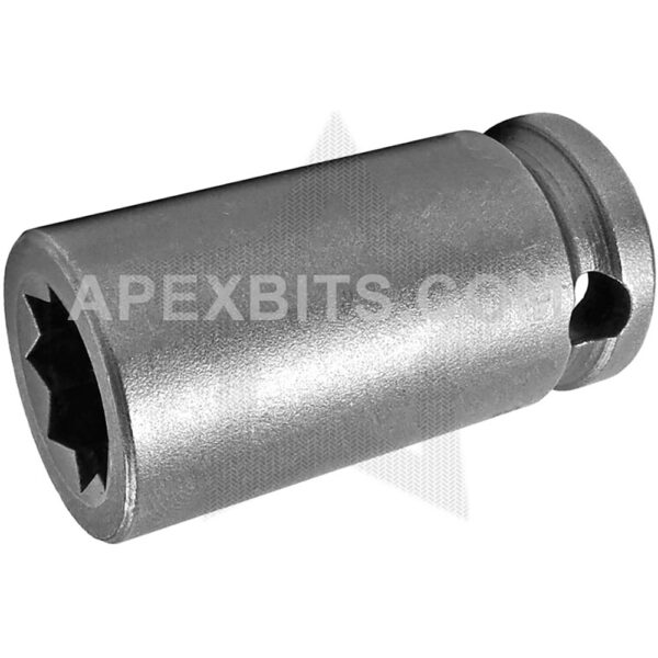 3614-D Apex 7/16'' Dado de Impacto Estándar de 8 Puntos, Para Tuercas de Cuadrado Doble, Impulsión Cuadrado de 3/8''