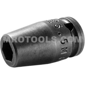 5.5MME1 Apex 5.5mm Dado de Impacto Estándar Métrico de 6 Puntos, Impulsión Cuadrado de 1/4''