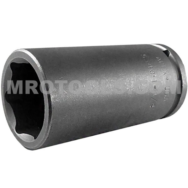 5340 Apex 1-1/4'' Dado de Impacto Extra Largo de 6 Puntos, Impulsión Cuadrado de 1/2''