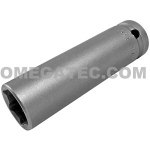 5522 Apex 11/16'' Dado de Impacto Extra Largo de 6 Puntos con Pared Delgada, Impulsión Cuadrado de 1/2''