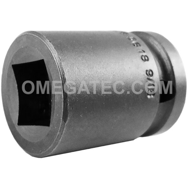 5618 Apex 9/16'' Dado de Impacto Estándar de 4 Puntos, Para Tuercas de Cuadrado Singular, Impulsión Cuadrado de 1/2''