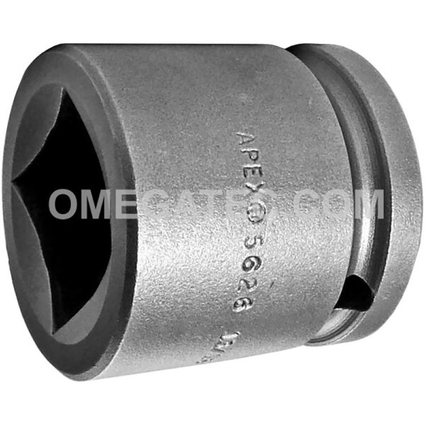 5626 Apex 13/16'' Dado de Impacto Estándar de 4 Puntos, Para Tuercas de Cuadrado Singular, Impulsión Cuadrado de 1/2''