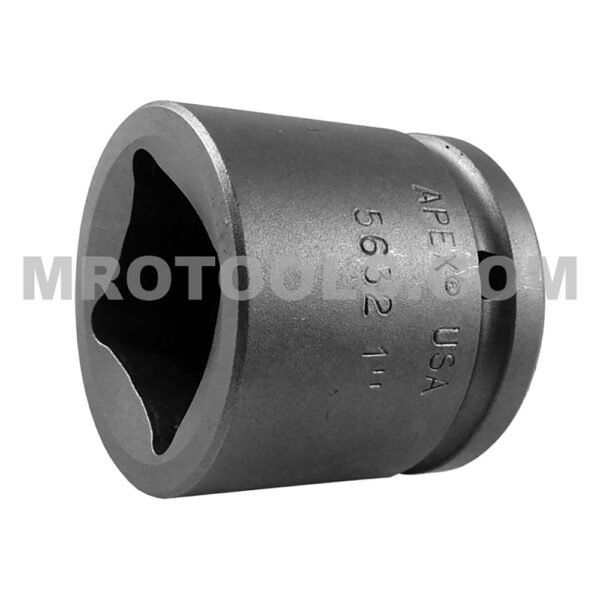5632 Apex 1'' Dado de Impacto Estándar de 4 Puntos, Para Tuercas de Cuadrado Singular, Impulsión Cuadrado de 1/2''