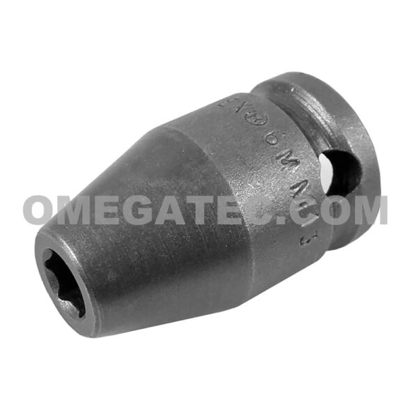 6MM13 Apex 6mm Dado de Impacto Estándar Métrico de 6 Puntos, Impulsión Cuadrado de 3/8''