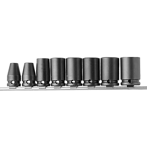 APS312M Apex Juego de Dados de Impacto Estándar Métricos de 12 Piezas, Impulsión Cuadrado de 3/8''