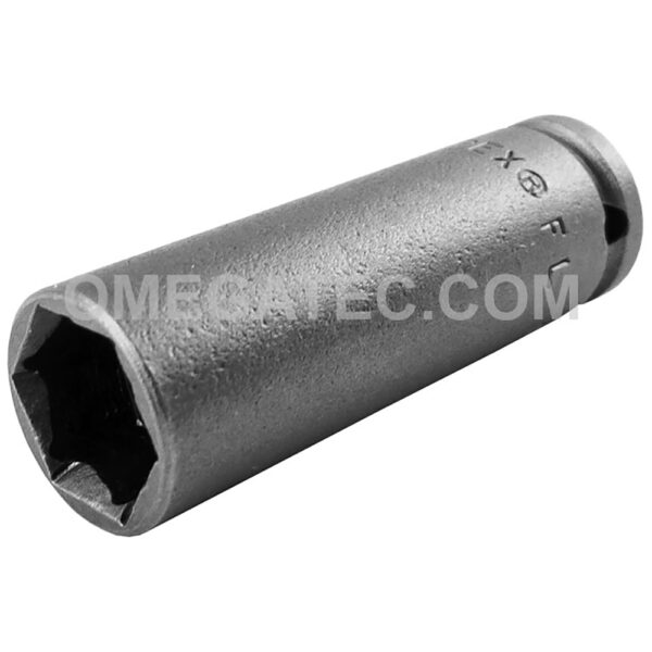 FL-1212 Apex 3/8'' Dado de Impacto Largo de 6 Puntos con Conexión Rápida, Impulsión Cuadrado de 1/4''