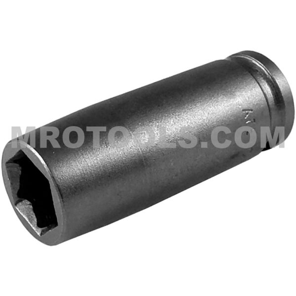 FL-3214 Apex 7/16'' Dado de Impacto Largo de 6 Puntos con Conexión Rápida, Impulsión Cuadrado de 3/8''