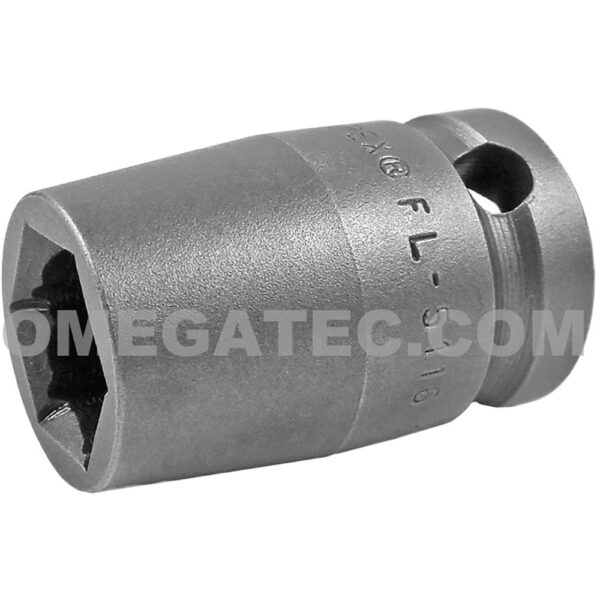 FL-5116 Apex 1/2'' Dado de Impacto Estándar de 6 Puntos con Conexión Rápida, Impulsión Cuadrado de 1/2''