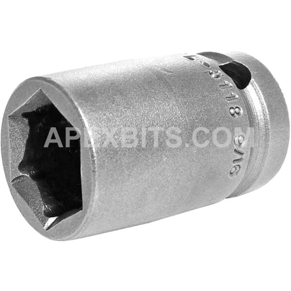 FL-5118 Apex 9/16'' Dado de Impacto Estándar de 6 Puntos con Conexión Rápida, Impulsión Cuadrado de 1/2''