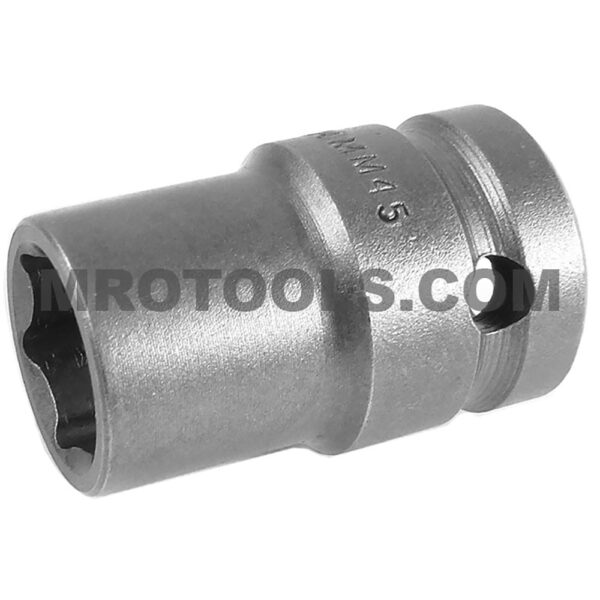 M-14MM45 Apex 14mm Dado de Impacto Estándar Métrico Magnético de 6 Puntos con Pared Delgada, Impulsión Cuadrado de 1/2''