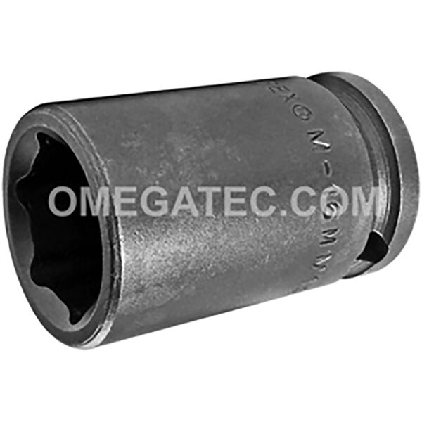 M-16MM13 Apex 16mm Dado de Impacto Estándar Métrico Magnético de 6 Puntos, Impulsión Cuadrado de 3/8''