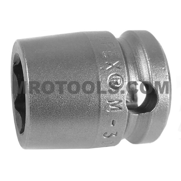 M-3014 Apex 7/16'' Dado de Impacto Corto Magnético de 6 Puntos, Impulsión Cuadrado de 3/8''