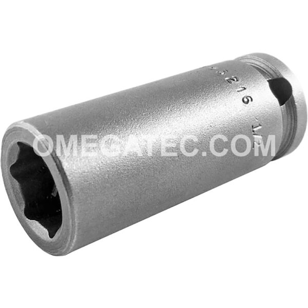 M-3216 Apex 1/2'' Dado de Impacto Largo Magnético de 6 Puntos, Impulsión Cuadrado de 3/8''