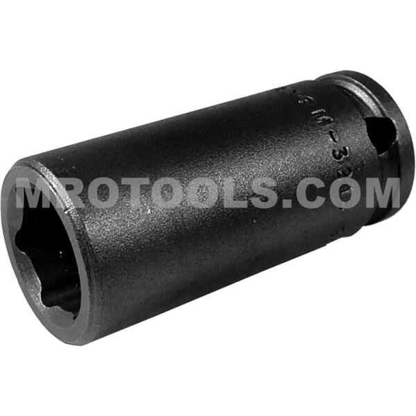 M-3218 Apex 9/16'' Dado de Impacto Largo Magnético de 6 Puntos, Impulsión Cuadrado de 3/8''