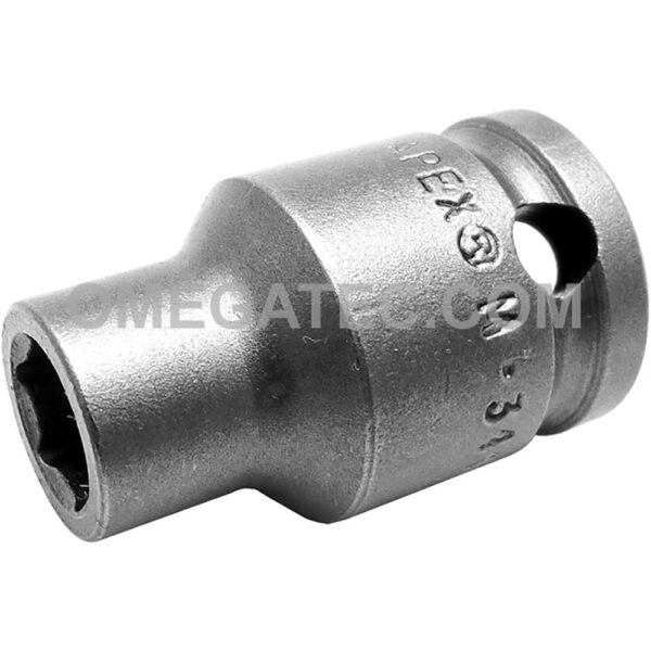M-3410 Apex 5/16'' Dado de Impacto Estándar Magnético de 6 Puntos con Pared Delgada, Impulsión Cuadrado de 3/8''