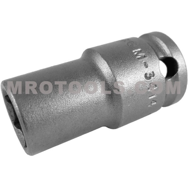 M-3414 Apex 7/16'' Dado de Impacto Estándar Magnético de 6 Puntos con Pared Delgada, Impulsión Cuadrado de 3/8''