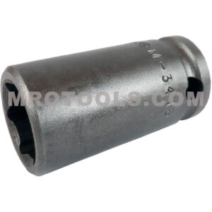 M-3416 Apex 1/2'' Dado de Impacto Estándar Magnético de 6 Puntos con Pared Delgada, Impulsión Cuadrado de 3/8''