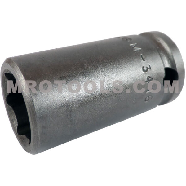 M-3416 Apex 1/2'' Dado de Impacto Estándar Magnético de 6 Puntos con Pared Delgada, Impulsión Cuadrado de 3/8''