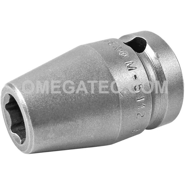 M-5112 Apex 3/8'' Dado de Impacto Estándar Magnético de 6 Puntos, Impulsión Cuadrado de 1/2''
