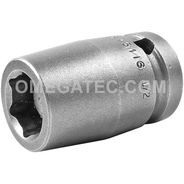 M-5116 Apex 1/2'' Dado de Impacto Estándar Magnético de 6 Puntos, Impulsión Cuadrado de 1/2''