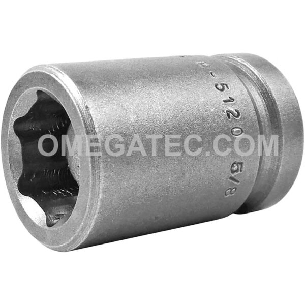 M-5120 Apex 5/8'' Dado de Impacto Estándar Magnético de 6 Puntos, Impulsión Cuadrado de 1/2''