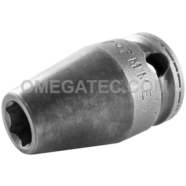 M-7MME3 Apex 7mm Dado de Impacto Estándar Métrico Magnético de 6 Puntos, Para Tornillos para Lámina, Orificios Pretaladrados, Impulsión Cuadrado de 3/8''