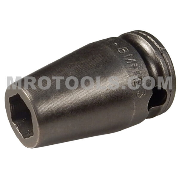 M-8MME3 Apex 8mm Dado de Impacto Estándar Métrico Magnético de 6 Puntos, Para Tornillos para Lámina, Orificios Pretaladrados, Impulsión Cuadrado de 3/8''