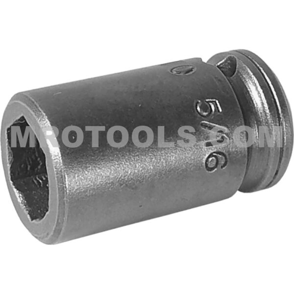 M1E06 Apex 3/16'' Dado de Impacto Estándar Magnético de 6 Puntos, Para Tornillos para Lámina, Orificios Pretaladrados, Impulsión Cuadrado de 1/4''
