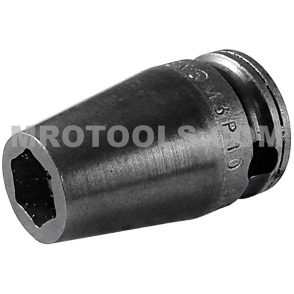 M3P10 Apex 5/16'' Dado de Impacto Estándar Magnético de 6 Puntos, Para Tornillos para Lámina, Tornillos Autoperforantes, Impulsión Cuadrado de 3/8''