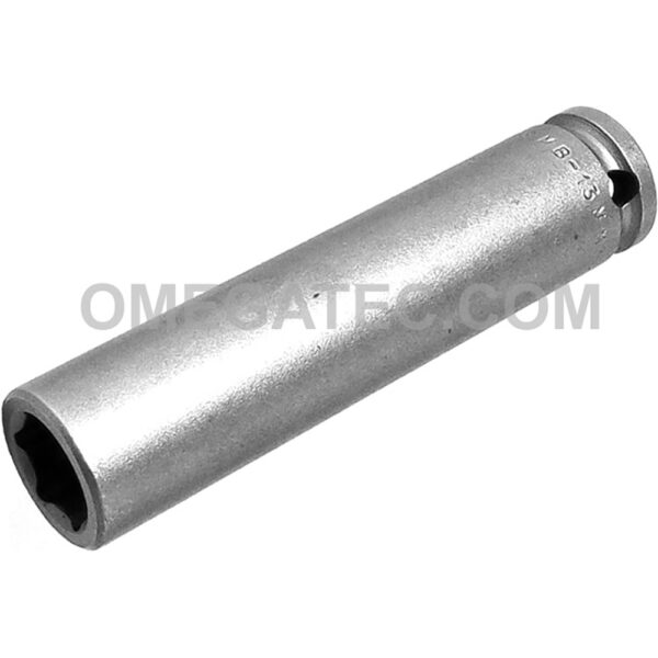 MB-13MM33 Apex 13mm Dado de Impacto Extra Largo Métrico Magnético de 6 Puntos con Despeje para Perno, Impulsión Cuadrado de 3/8''