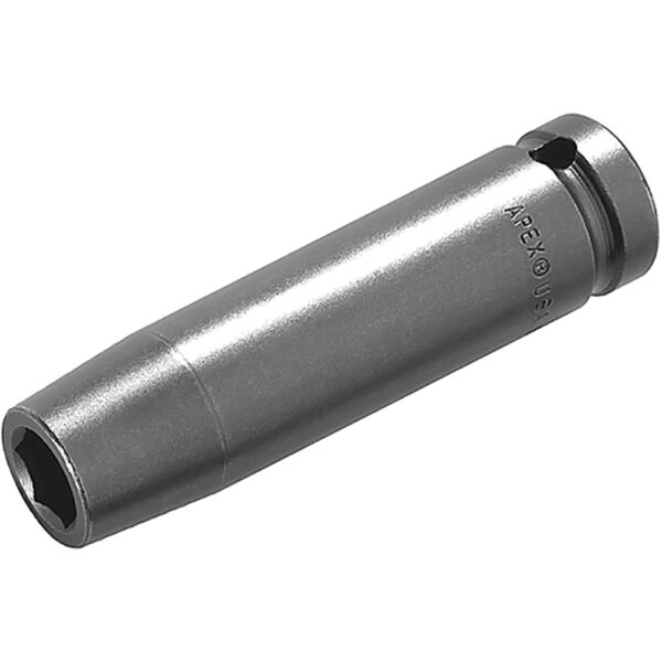 MB-3318 Apex 9/16'' Dado de Impacto Extra Largo Magnético de 6 Puntos con Despeje para Perno, Impulsión Cuadrado de 3/8''