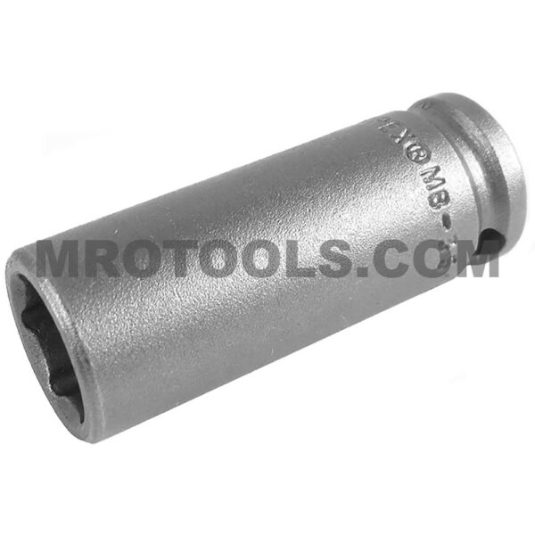 MB-3516 Apex 1/2'' Dado de Impacto Largo Magnético de 6 Puntos con Despeje para Perno Y Pared Delgada, Impulsión Cuadrado de 3/8''