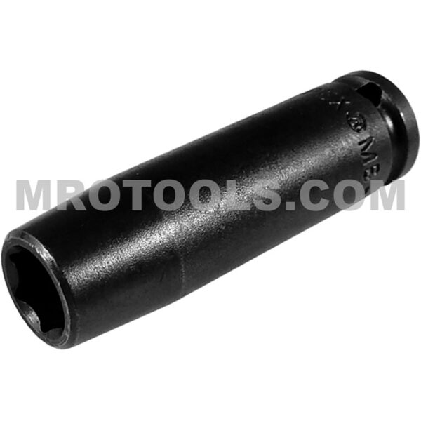 MB-7MM21 Apex 7mm Dado de Impacto Largo Métrico Magnético de 6 Puntos con Despeje para Perno, Impulsión Cuadrado de 1/4''