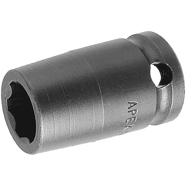 SF-15MM03 Apex 15mm Dado de Impacto Corto Métrico de 6 Puntos con Accionamiento de Superficie, Impulsión Cuadrado de 3/8''