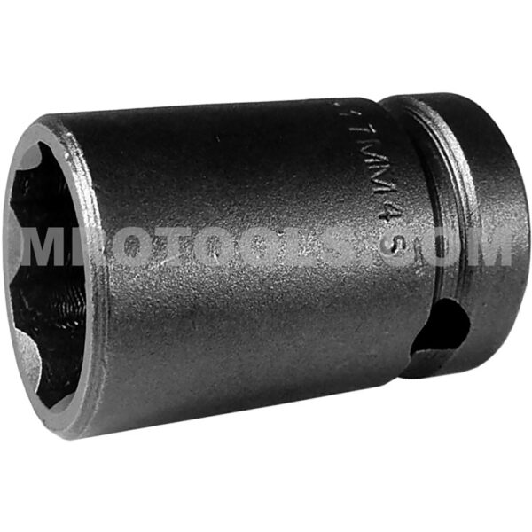 SF-17MM45 Apex 17mm Dado de Impacto Estándar Métrico de 6 Puntos con Pared Delgada y Accionamiento de Superficie, Impulsión Cuadrado de 1/2''