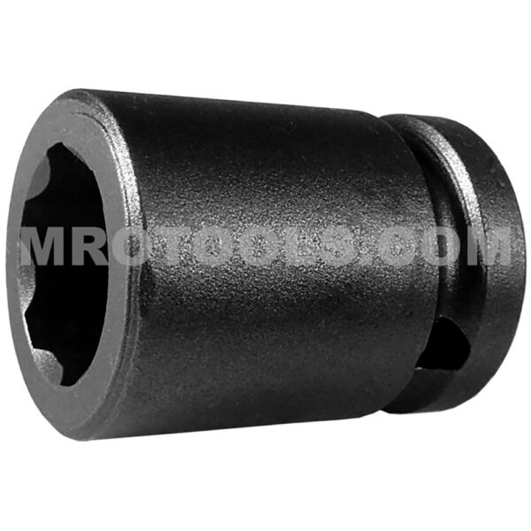 SF-17MM55 Apex 17mm Dado de Impacto Extra Largo Métrico de 6 Puntos con Pared Delgada y Accionamiento de Superficie, Impulsión Cuadrado de 1/2''
