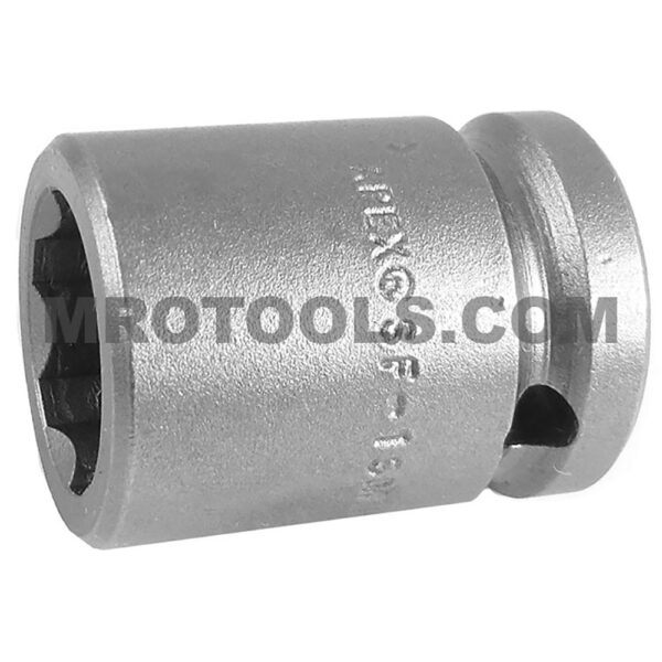 SF-18MM15 Apex 18mm Dado de Impacto Estándar Métrico de 6 Puntos con Accionamiento de Superficie, Impulsión Cuadrado de 1/2''