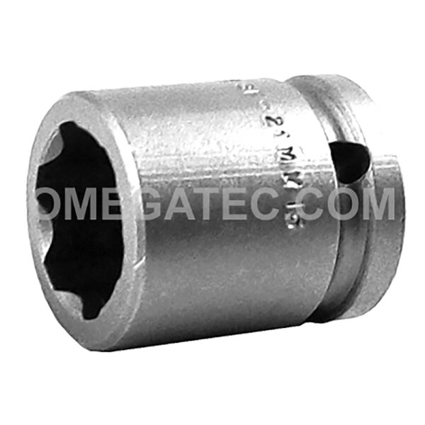 SF-21MM15 Apex 21mm Dado de Impacto Estándar Métrico de 6 Puntos con Accionamiento de Superficie, Impulsión Cuadrado de 1/2''