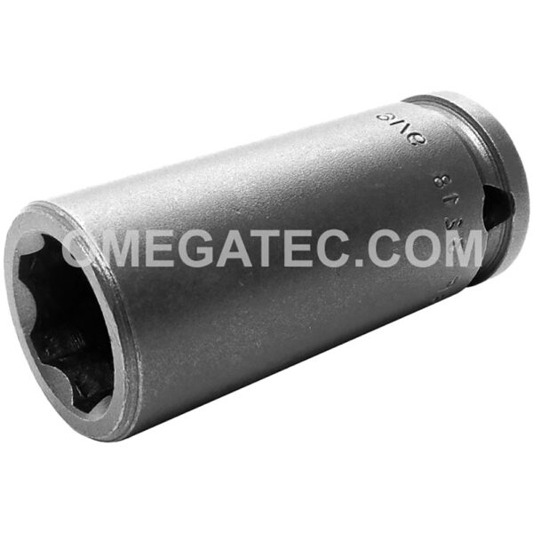 SF-3218 Apex 9/16'' Dado de Impacto Largo de 6 Puntos con Accionamiento de Superficie, Impulsión Cuadrado de 3/8''