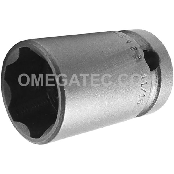 SF-5422 Apex 11/16'' Dado de Impacto Estándar de 6 Puntos con Pared Delgada y Accionamiento de Superficie, Impulsión Cuadrado de 1/2''