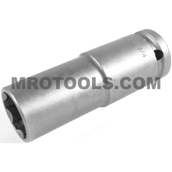 SF-5524 Apex 3/4'' Dado de Impacto Extra Largo de 6 Puntos con Pared Delgada y Accionamiento de Superficie, Impulsión Cuadrado de 1/2''